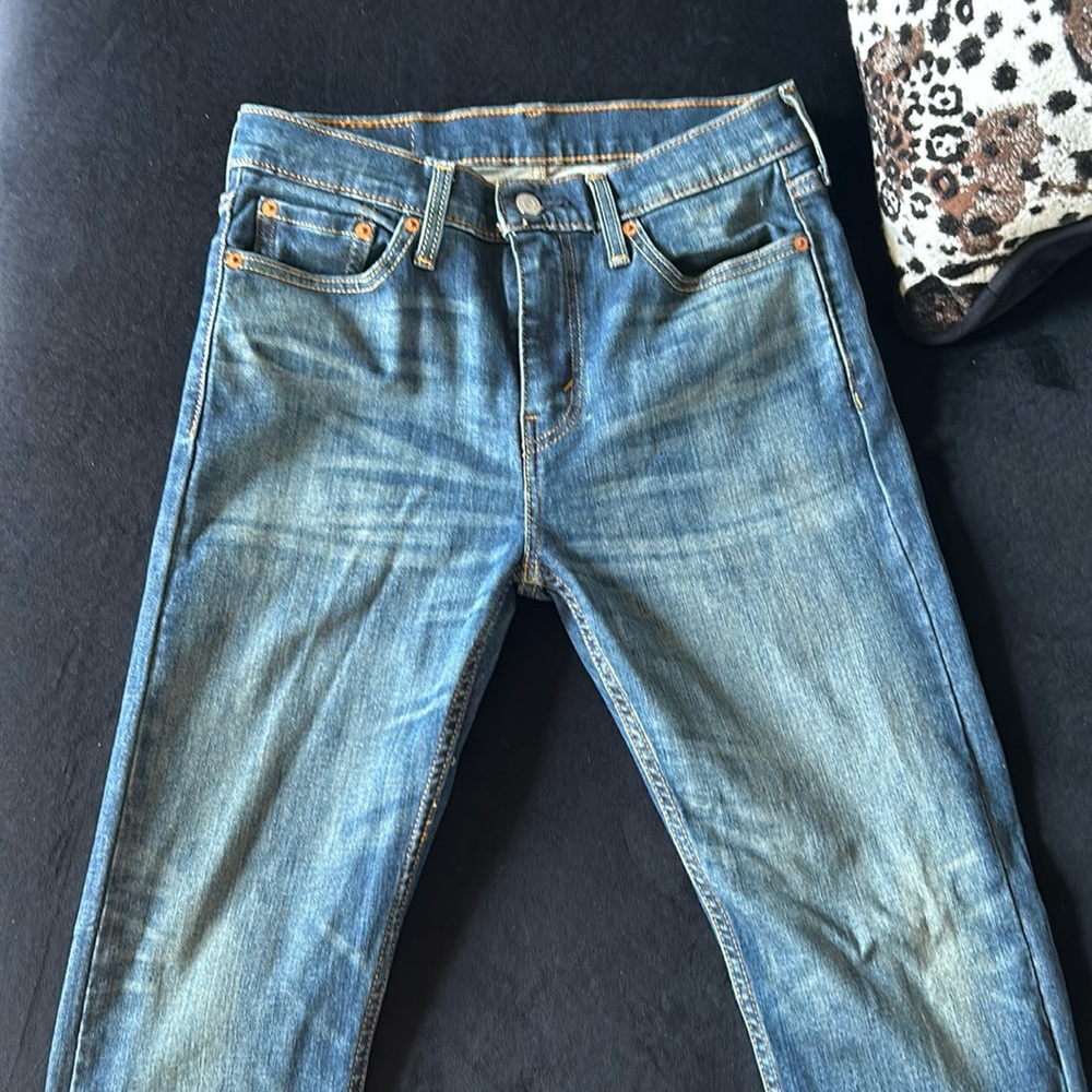 Young Men’s Levi Strauss & Co 510 blue denim jeans.